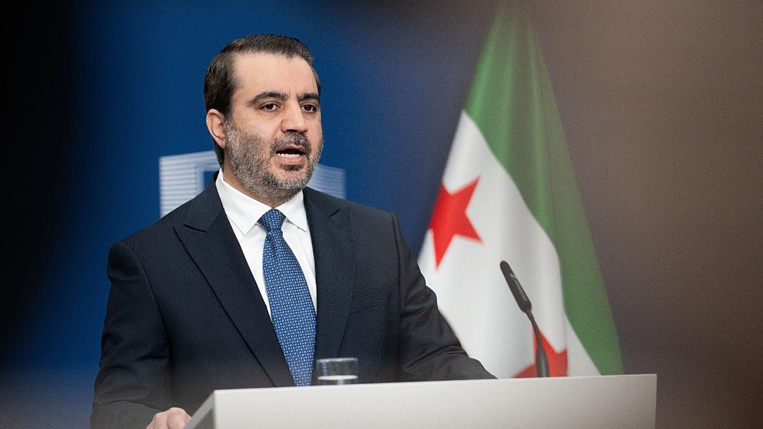 وزير الخارجية السوري في الحكومة الانتقالية أسعد الشيباني