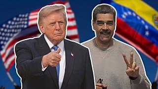 Fotomontaje de Donald Trump y Nicolás Maduro.