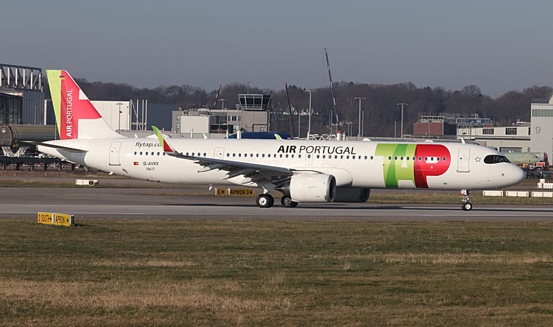 FILE. TAP Air Portugal's aircrafts parked at Humberto Delgado Airport, Lisbon, 2022