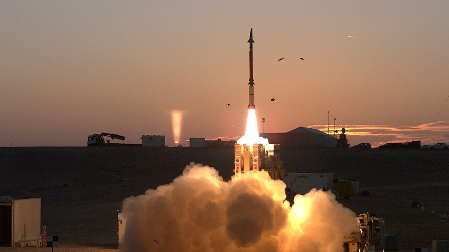 A launch of the David's Sling missile defence system, 21 December, 2015