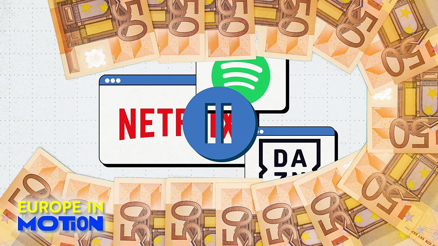 Which EU countries have the largest paid online subscription? 