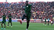 Nigerysjki piłkarz Akor Adams po strzeleniu gola w trakcie Pucharu Narodów Afryki, 2026