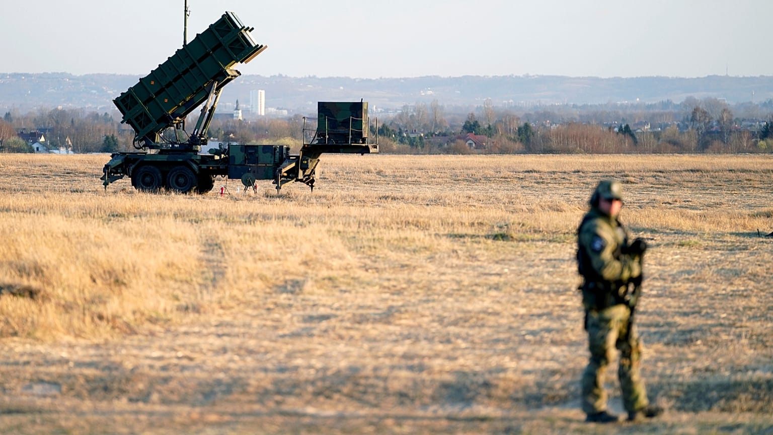 FILE - Patriot missiles at the Rzeszow-Jasionka Airport in Jasionka, Poland, 25 March 2026.