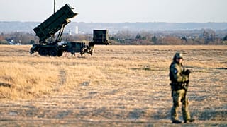 FILE - Patriot missiles at the Rzeszow-Jasionka Airport in Jasionka, Poland, 25 March 2026.