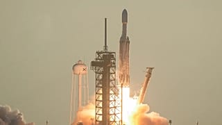 FILE - A SpaceX rocket with the space observatory Roman Telescope lifts off from a launch complex at the Kennedy Space Center in Cape Canaveral, Fla., Sunday, Aug. 30, 2026.
