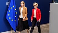 Kaja Kallas and Ursula von der Leyen.