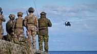 An Airbus Tiger multi-role attack helicopter flies during a multinational military Exercise Pikne ("Lightning") near Suurekivi, Estonia, Tuesday, Sept. 30, 2025