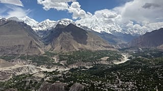 Eagle's Nest Point on Duiker Hill offering a view of the Hunza Valley in Gilgit-Baltistan. 14 June, 2026.