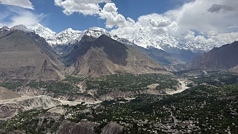 Eagle's Nest Point on Duiker Hill offering a view of the Hunza Valley in Gilgit-Baltistan. 14 June, 2026.