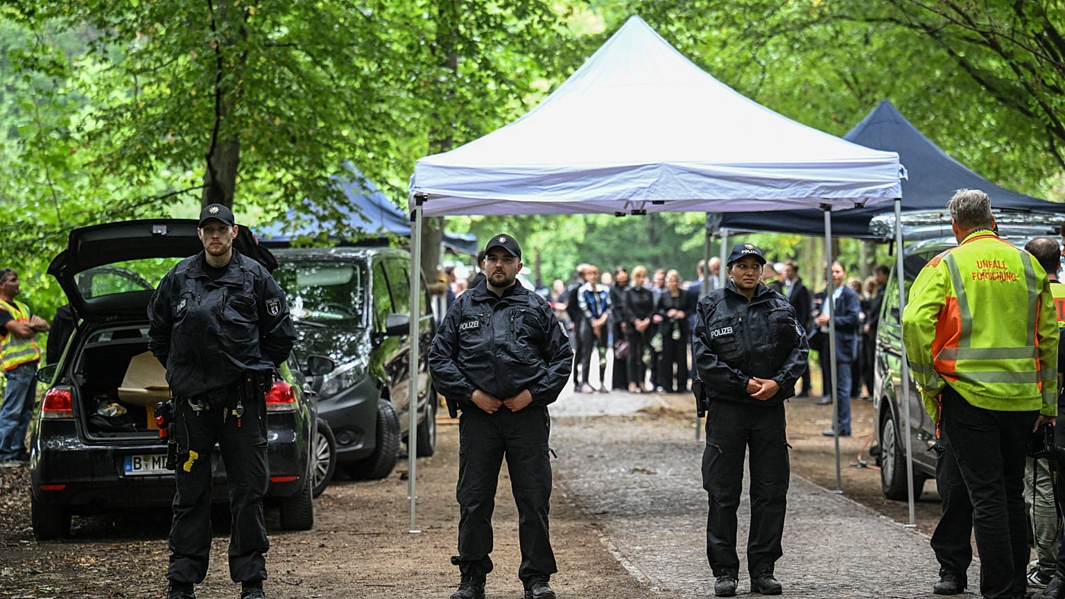 Una imagen de archivo, del 26 de julio de 2026, de la Policía alemana tras un atentado reciente
