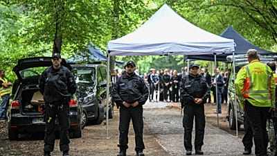 Una imagen de archivo, del 26 de julio de 2026, de la Policía alemana tras un atentado reciente