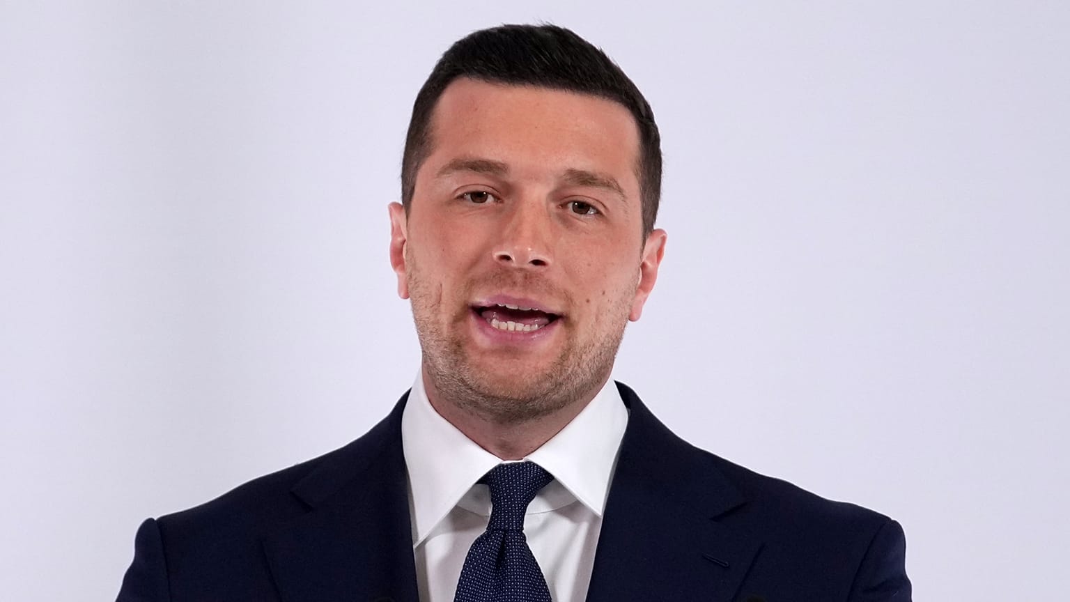 Jordan Bardella, presidente del partito di estrema destra Rassemblement national, il 12 gennaio 2026 a Parigi.