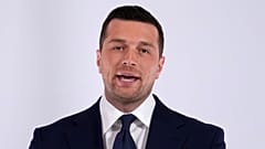 Jordan Bardella, président du parti d'extrême droite Rassemblement national, le 12 janvier 2026 à Paris.