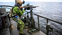 A Suécia realizou exercícios militares em maio.