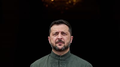 Ukraine's President Volodymyr Zelenskyy arrives to welcome leaders during a Ukrainian and Nordic-Baltic countries summit in Kyiv, Sunday, Aug. 23, 2026