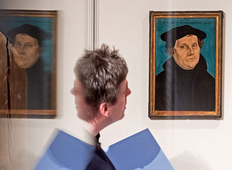 Weltberühmtes 'Bildnis Martin Luthers' (1529) von Lucas Cranach dem Älteren