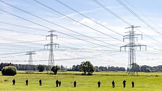 A police unit conduct a large-scale search of the area in Turnow-Preilack, 2 September, 2026