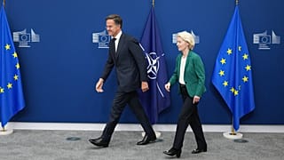 NATO Secretary General Mark Rutte and European Commission President Ursula von der Leyen deliver press statement in Brussels, Belgium 2 September 2026.