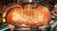 Çin'İn tokamak deneylerinde oluşan plazmayı resmeden bir görsel.