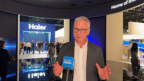 Stefan Streit, Chief Marketing Officer at TCL Europe, speaks to Euronews at IFA 2026 in Berlin