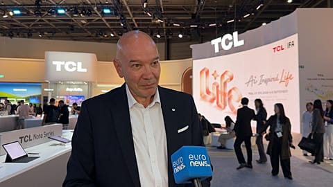 Stefan Streit, Chief Marketing Officer at TCL Europe, speaks to Euronews at IFA 2026 in Berlin