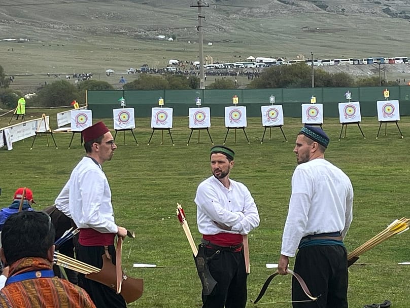 Archer prepare to compete at the World Nomad Games in Bishkek, 3 September 2026