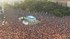 Panorámica de la concentración en apoyo a Ceuta, celebrada el 2 de septiembre de 2026.