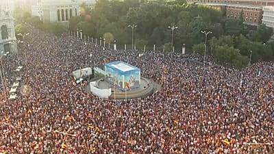Panorama der Kundgebung zur Unterstützung Ceutas am zweiten September 2026.