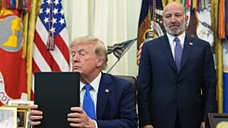 US President Donald Trump listens before signing executive orders in the Oval Office of the White House targeting birthright citizenship, Thursday, Aug. 6, 2026, in Washington