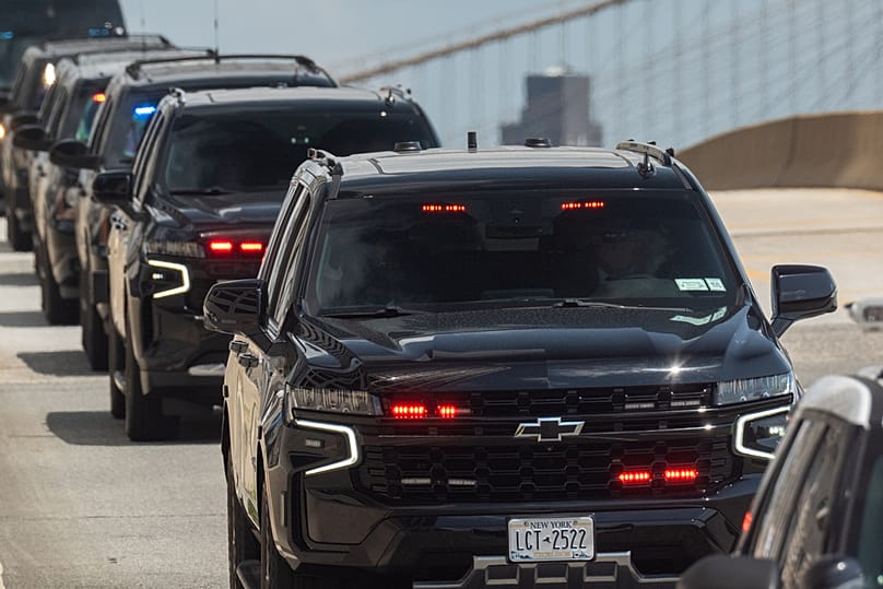 The motorcade believed to be carrying Nicolas Maduro and his wife travels along FDR drive after leaving Manhattan federal court, Wednesday, July 22, 2026, in New York