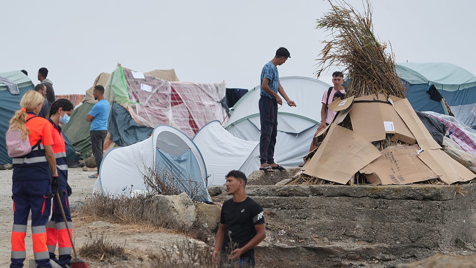 Inmigrantes en Ceuta.