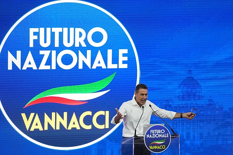 EU Parliament member and former Italian army general Roberto Vannacci speaks in Rome, 14 June, 2026