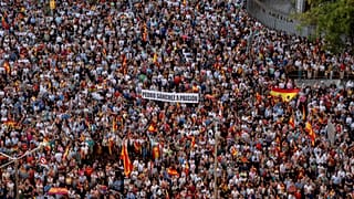 Manifestantes se congregan en apoyo de Ceuta para conmemorar el aniversario de la ciudad en Madrid, España, el 2 de septiembre de 2026.