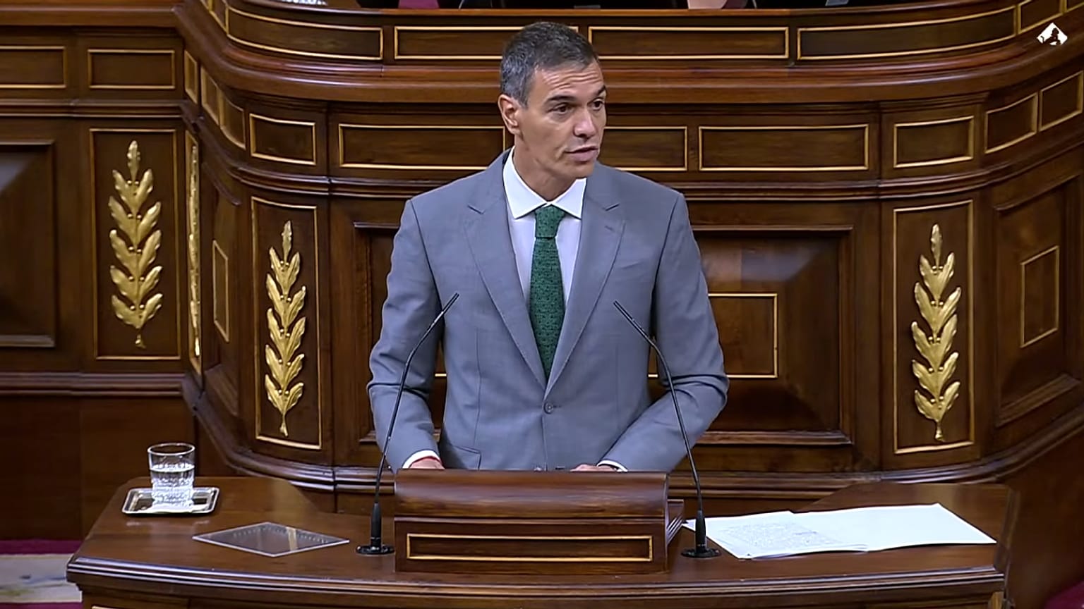 Pedro Sánchez durante la comparecencia por la crisis de Ceuta, 3 de septiembre de 2026