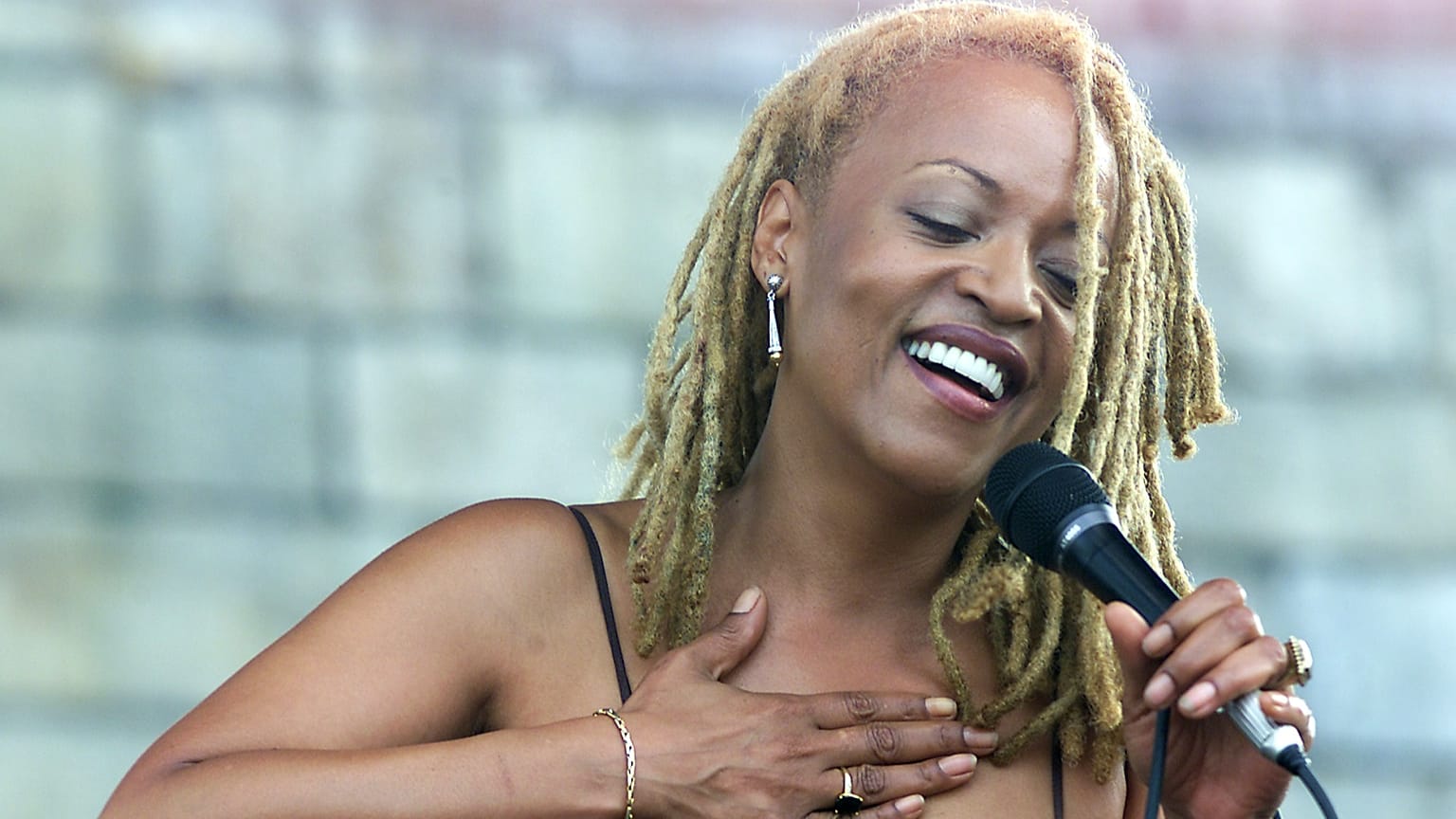 Cassandra Wilson en concert au JVC Jazz Festival de Newport, le 10 août 2003