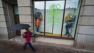 A person walks past the Goethe-Institut in St. Petersburg, 3 September, 2026