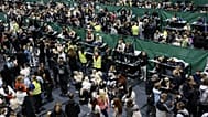 People attend the civil defence exercise Shelter 2026 in Kuopio, 2 September, 2026