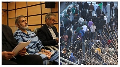 اعتراضات دیماه (راست) صادق ساعدی نیا (چپ)