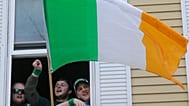 People watching the annual St. Patrick's Day Parade in Boston, US, 2016