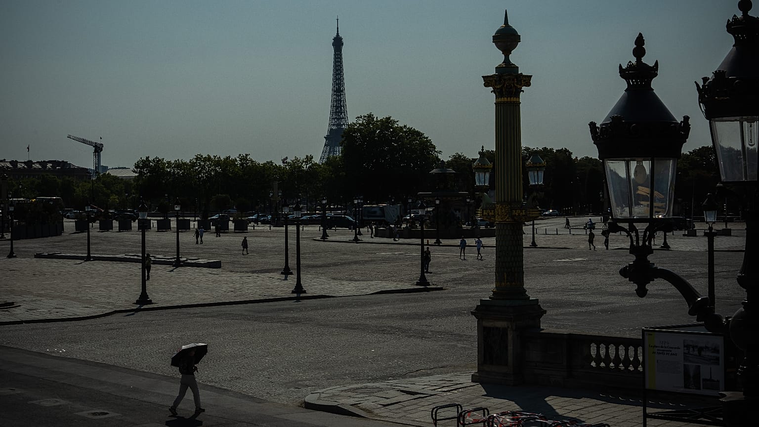 La Concorde à Paris, en pleine vague de chaleur, le 29 juillet 2026.