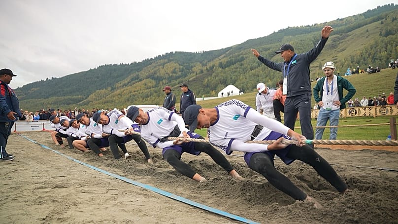 Kazakhstan wins two golds in tug of war
