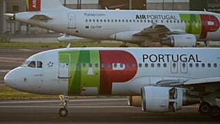 Aviões da TAP no Aeroporto Humberto Delgado, em Lisboa