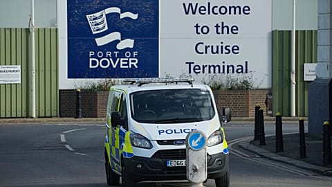 'Protest' at Port of Dover causes delays to ferry services as masked men descend on the town