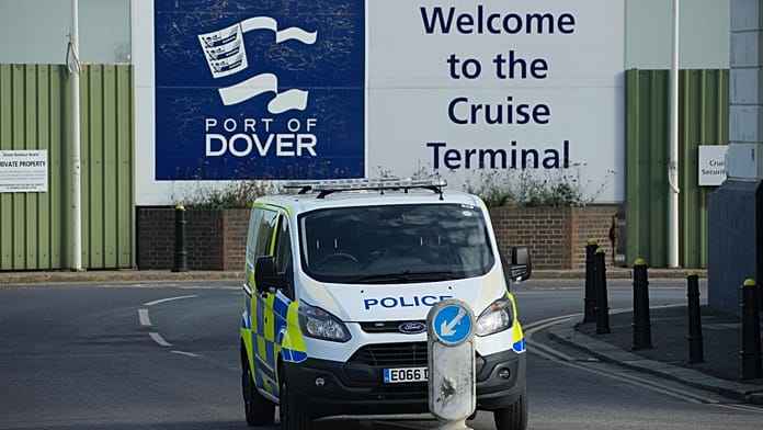 Dozens protest at Port of Dover, disrupting ferry services briefly Dozens protest at Port of Dover, disrupting ferry services briefly