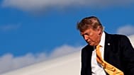 President Donald Trump disembarks Air Force One at Morristown Airport, Friday, Sept. 4, 2026, in Morristown, N.J.