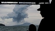 Erupción volcánica en Indonesia