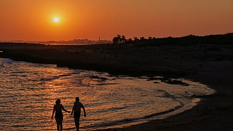 Mediterranean Sea temperature, file image of a beach in Cyprus