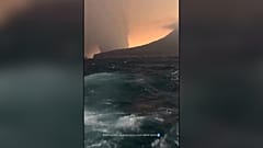Anak Krakatau Dağı'nın patlaması 