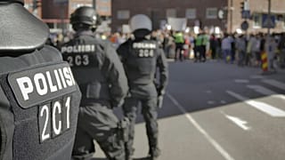 Police on the street of Helsinki, 12 September, 2016
