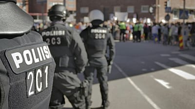 Police on the street of Helsinki, 12 September, 2016